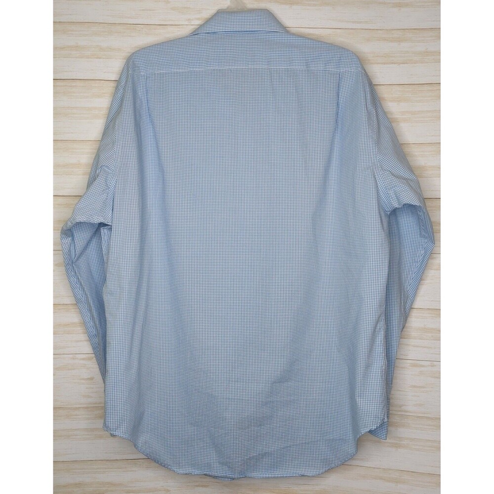 Lauren Ralph Lauren Button Down Shirt Mens Size Large Blue Gingham Workwear - Picture 2 of 6